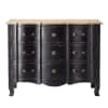 Commode en acacia et manguier noire